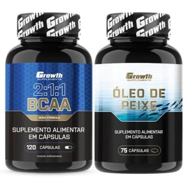 Imagem de Bcaa 120 Caps + Omega 3 75 Caps Growth Supplements