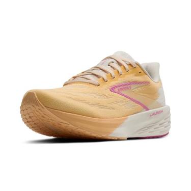 Imagem de Brooks Tênis de corrida feminino Launch 11 Neutral, Sherbert/Coco/Rosa, 42