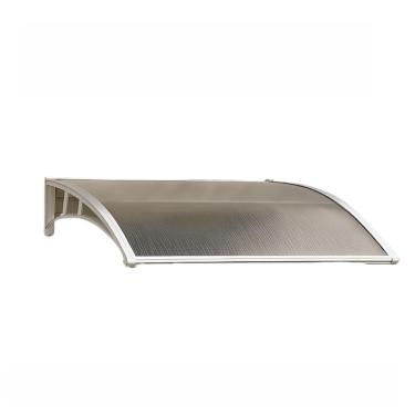 Imagem de Toldo Policarbonato 100 a 200x70cm Alta Resistência, Proteção UV e Suportes em ABS Reforçado (150x70,Branco Translucido)