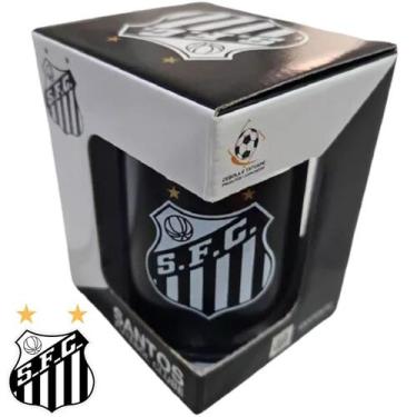 Imagem de Copo Térmico Santos Oficial Mantém Chopp E Cerveja Gelada Presente Par