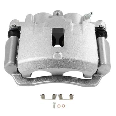 Imagem de SCITOO Pinça de freio a disco traseira esquerda 18B4934 com suporte apto para Chev para Express 2500 2003-2020, para GMC para Savana 2500 2003-2020, para GMC para Savana 3500 2003-2020, pistões duplos