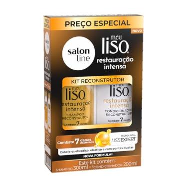Imagem de Salon Line, Kit Shampoo e Condicionador, Meu Liso Restauração Intensa, Vegano - Para Cabelos Lisos, 2 Unidades