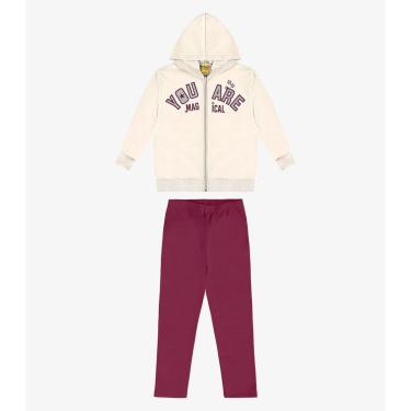 Imagem de Conjunto jaqueta com legging Rovi Kids Bege-Feminino