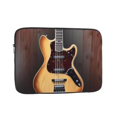 Imagem de Capa para laptop de instrumento musical de guitarra de 10 polegadas bolsa de transporte para computador à prova de choque capa protetora para notebook bolsa portátil para laptop bolsa à prova d'água