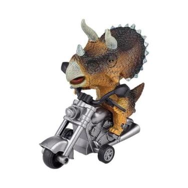 Imagem de Meninos Tiranossauro Rex Equitação Motocicleta Modelo Brinquedo Inérci