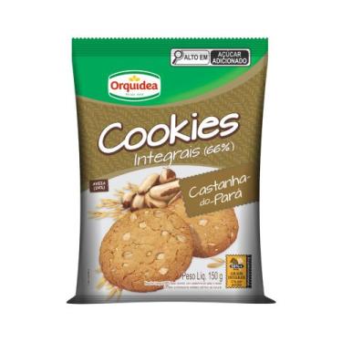 Imagem de Biscoito Cookies Integrais Castanha do Pará e Aveia Orquídea 150g