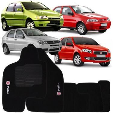 Imagem de Tapete Carpete Palio G1 G2 G3 G4 1996 à 2011 Logo Bordado Jogo 5 Peça 