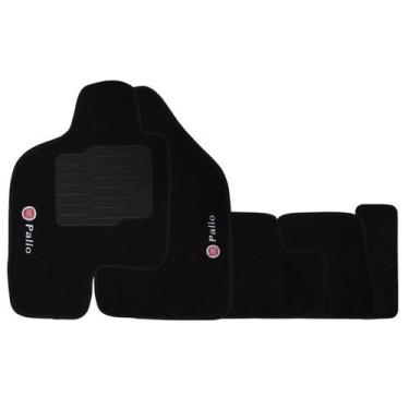 Imagem de Tapete Carpete Palio G1 G2 G3 G4 1996 à 2011 Logo Bordado Jogo 5 Peça 