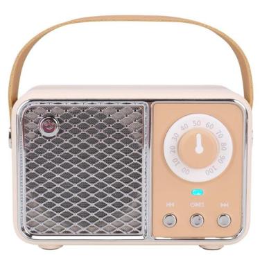 Imagem de Alto-falante Bluetooth Dosmix Retro Vintage Decor Bege