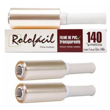 Imagem de 2Un Rolo Fácil Filme Pvc Clínica Tatuador Estética 140 Mts - Lusafilm