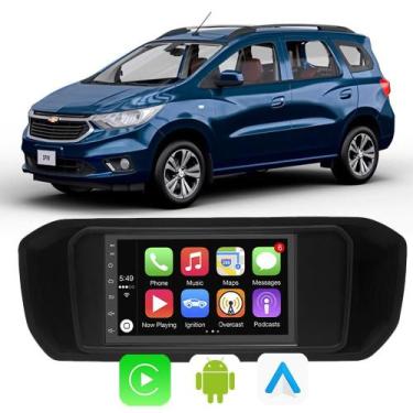 Imagem de Kit Multimidia Chevrolet Spin 2019 20 21 22 23 2024 7" Android Auto Ca