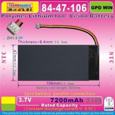 Imagem de Bateria Para Gpd Win Z8750 Com 7200mah 3,7v  - bgb