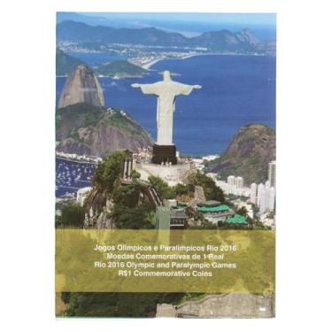Imagem de Álbum Para 16 Moedas Olímpicas Rio 2016 Com Acrílico - Brasil