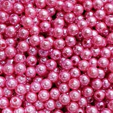 Imagem de PÉROLA DE ABS LISA Nº 06 20G PEROLA 6 MM - LADEIRA BIJUTERIAS, ROSA MÉ