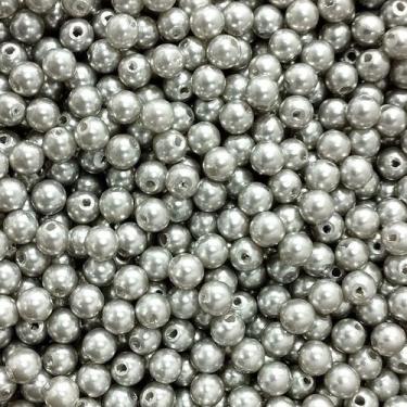 Imagem de PÉROLA DE ABS LISA Nº 05 20G PEROLA 5MM - LADEIRA BIJUTERIAS, PRATA