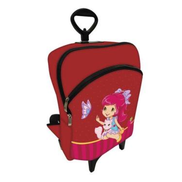 Imagem de Mochila Plus Bolsa Escolar C/ Carinho - Moranguete - Criarte Presentes