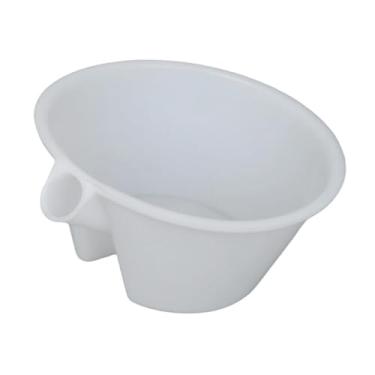 Imagem de WeiLaiKeQi Pá para regar jardim, ferramenta de jardim, balde, ferramenta de jardinagem para lavar cabelo, concha de água de grande capacidade, colher para, Branco