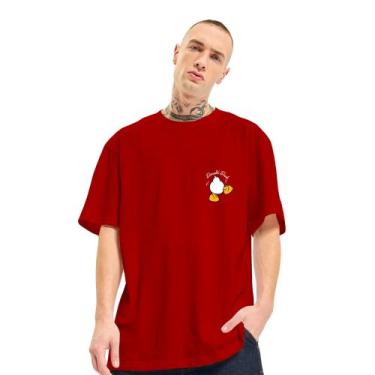 Imagem de Camiseta Unissex Oversized Academia Donald Geek Nerd - FSL.CONF, Verme