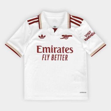 Imagem de Camisa Arsenal Infantil Third 25/26 s/n Torcedor Adidas, Branco, 7/8A