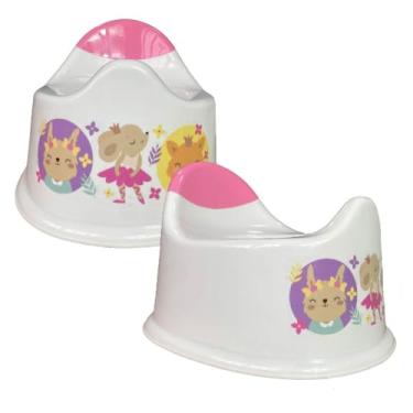 Imagem de Penico Infantil Portátil – Transição da Fralda para Vaso Sanitário | Para Crianças a partir de 18 meses | Suporta até 30Kg (BALLET - BRANCO)