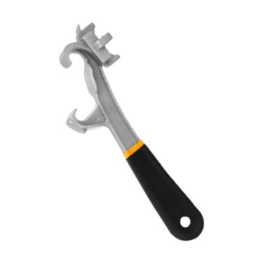 Imagem de MFMEXUL Abridor de Baldes, Ferramenta Manual para Remover Tampas de Baldes, Chave de Metal Ergonômica Profissional, Removedor de Tampas de Latas para Construç