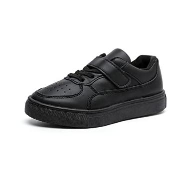 Imagem de Tênis casual leve para meninos e meninas tênis de caminhada escolar para crianças pequenas, Black2301, 9 Little Kid