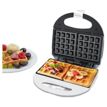 Imagem de Máquina Waffle Grill Elétrica Panqueca Antiaderente 110V(Branco- 110V)