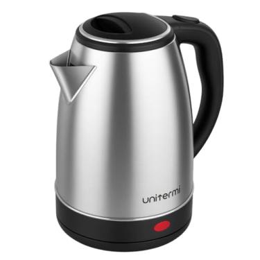 Imagem de Chaleira Elétrica Preto/Inox 220V 1,8 Litros 1800 Wats De Potência Rápida Fervura Desligamento Automático