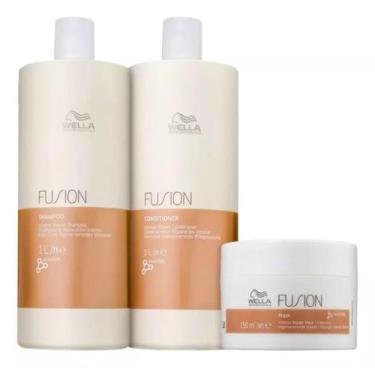 Imagem de Wella Kit Professionals Fusion (3 Produtos), BRANCO, 2150ml