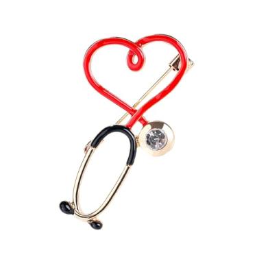 Imagem de Broche de útero, alfinetes de obgyn médicos, broche de estetoscópio, símbolo de medicina, broche de pulmão para ginecologista, médicos, enfermeiras, presentes joias, Medium, Metal, Sem Pedra Preciosa