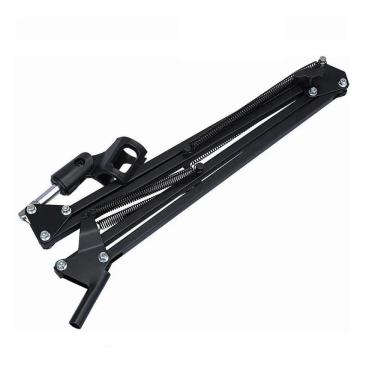 Imagem de Suporte Microfone Articulado Mesa Braço Profissional Podcast