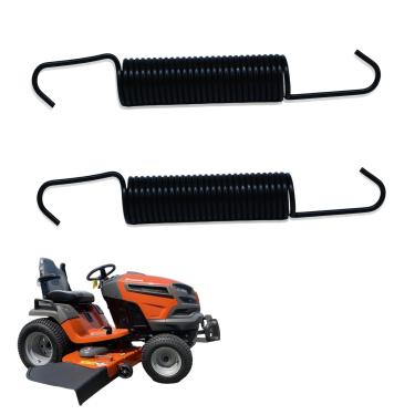 Imagem de QYandRH 532401872 Mola de retorno do braço intermediário do trator de gramado compatível com Husq-VAR-na P-ou-LAN peças de trator/cortador de grama de 106.7 cm (preto, 2 peças)