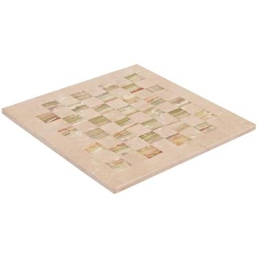 Imagem de Marble Chess Board 15 Inch Handmade Verona and Green Onyx Stone Luxury Board Games for Adults & Family - Ideal Chess Board for Travel, Tabletop Play & Home Decor