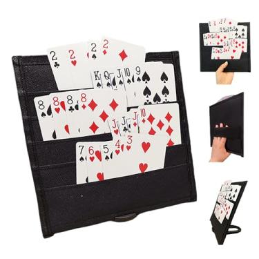 Imagem de 2 Pack Playing Cards Holders 5 Layers Design, for Poker UNO Cards, Playing Card Accessories, Can be held by Hand or Placed on a Table, Convenient to Carry, Game Player Gifts for Adults Seniors