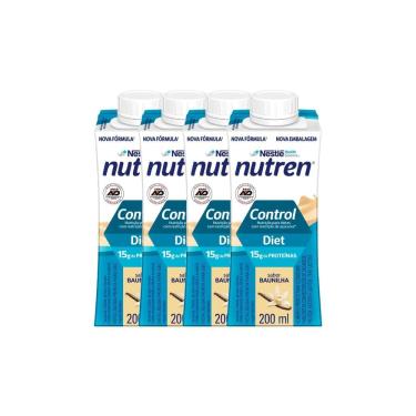 Imagem de Kit 4 Nutren Control Diet com 15g de Proteínas Sabor Baunilha 200ml