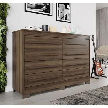 Imagem de Cômoda Califórnia 8 Gavetas Imbuia - Benetil