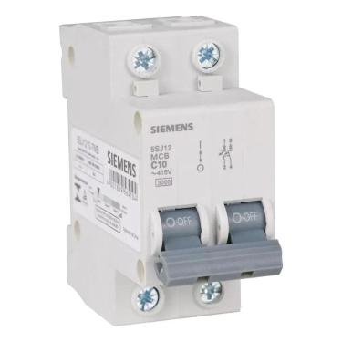 Imagem de 3X Disjuntor Bipolar Siemens Curva C 10/16//20/25/32 A