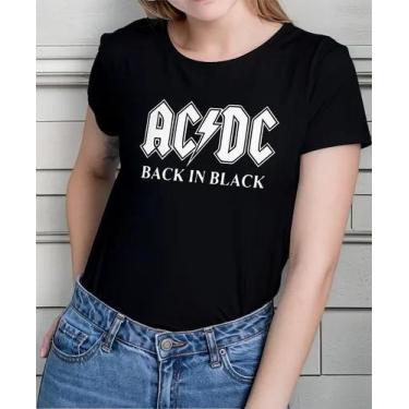 Imagem de Camisa Camiseta Adulto Masculina Feminina Algodão Banda de Rock AC DC 