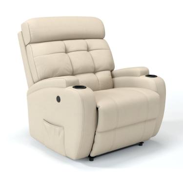 Imagem de Poltrona Do Papai Reclinável Elétrica Com Massagem Em Couro Bovino