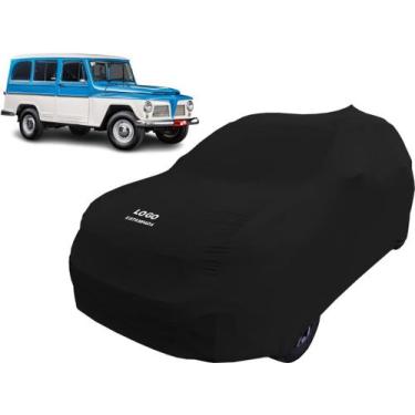Imagem de Capa Automotiva Proteger Pintura Carro Ford Rural Willys - Mz, Preta