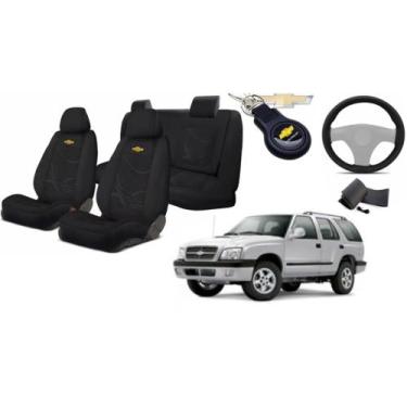 Imagem de Kit Capas Tecido Elegantes para Bancos Blazer 1995-2011 + Volante + Ch