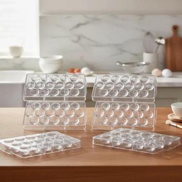 Imagem de Kit 10 Forma Profissional Em Acrílico Chocolate Twist 20g Tábata Romer