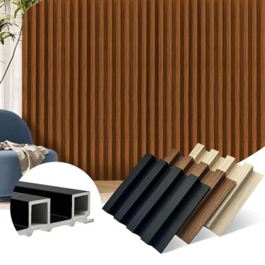 Imagem de RITOLLO WPC Painel de lambris, painéis ondulados 3D, painéis acústicos de parede para decoração de parede de quarto e fundo de TV (3 amostras de cores, 5,9 × 6,5 cm (3 peças))