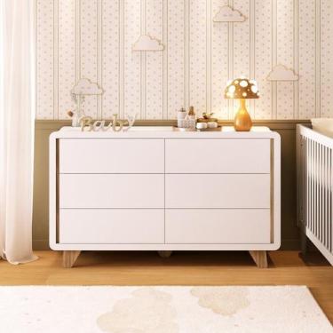 Imagem de Cômoda Infantil 6 Gavetas 100% Mdf Premium Mabel - FD