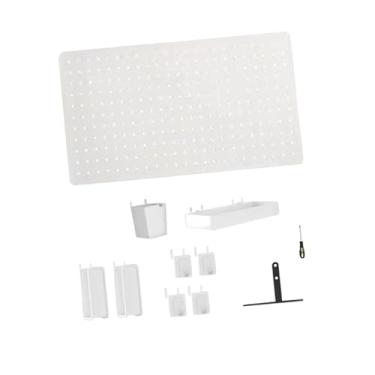 Imagem de Esquirla Kit de combinação de painel perfurado para mesa, acessórios de armazenamento, decoração, divisória, defletor, placa de orifício para mesa, prateleira