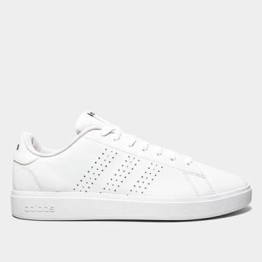 Imagem de Tênis Adidas Advantage Base 2.0 Masculino, Branco, Verde, 41