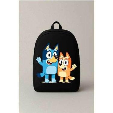 Imagem de Mochila Escolar Estampada Cachorrinho Bluey Fofo Bolsa Ideal Para Pass