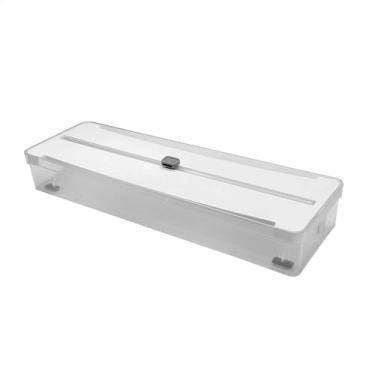 Imagem de Ou Organizador e Cortador de Rolos Duplo Branco Linha Clear Gavetas