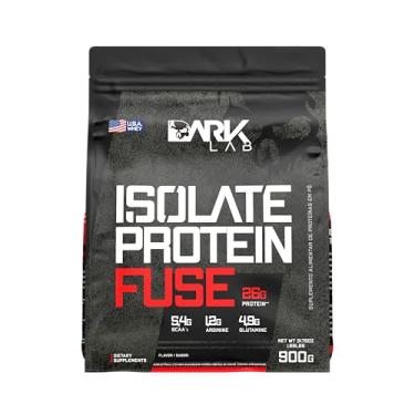 Imagem de Isolate Protein Fuse Dark Lab, 900g, Morango, Suporte Muscular