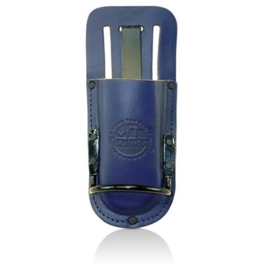 Imagem de Graintex Coldre de couro para tesoura de poda e martelo para cinto de ferramentas, bolsa de ferramentas de couro para tesouras de jardim, suporte de tesoura de poda para fácil acesso, ideal para